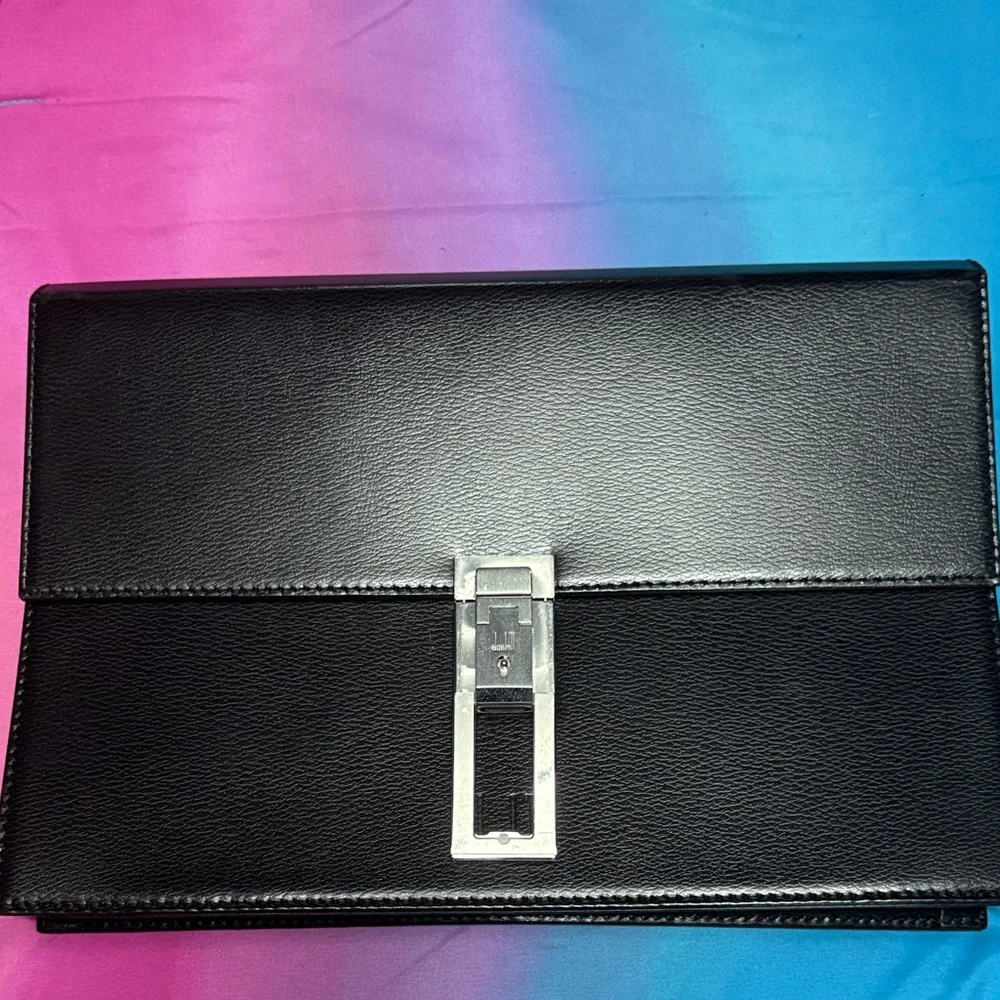 Dunhill Black Leather Clutch